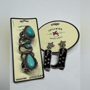 Idyllwind Silver and Turquoise Ring Collection